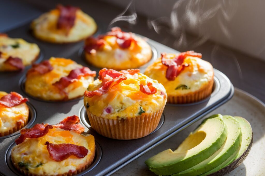 Bacon and Cheese Egg Muffins