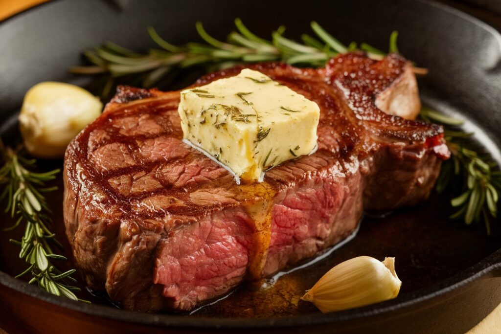 Butter-Basted Ribeye Steak