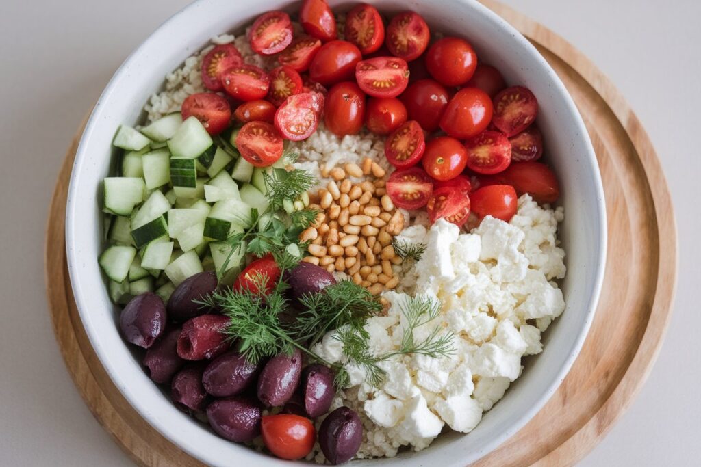 Mediterranean Cauliflower Rice Bowl